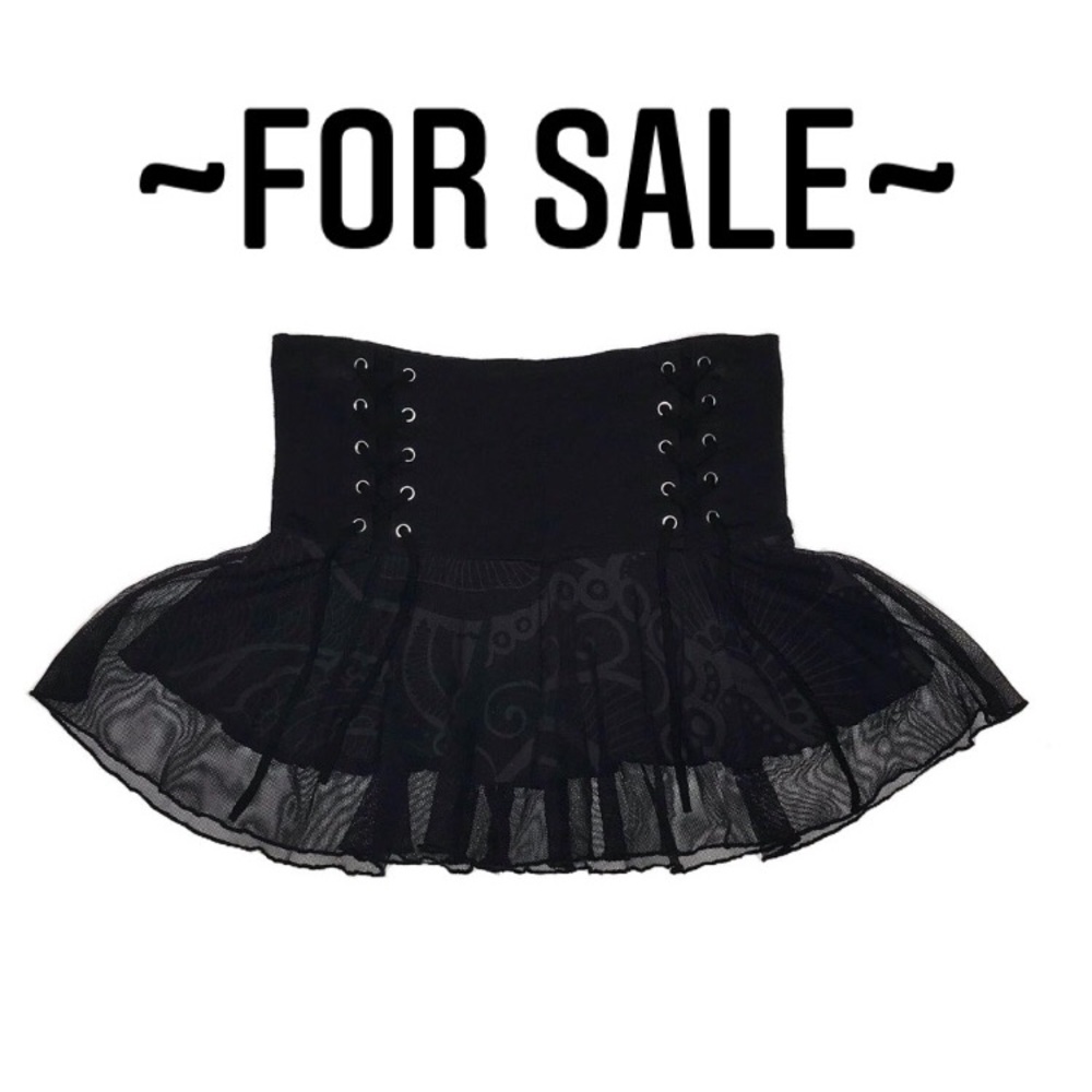 ✨RARE vintage goth fairy skirt✨